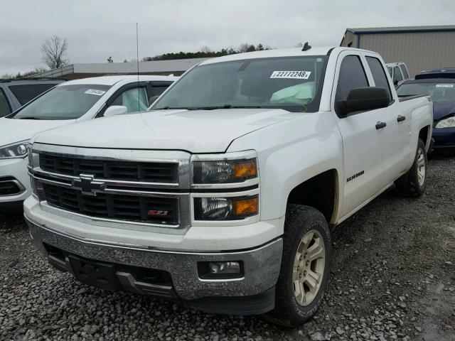 1GCVKREC1EZ101199 - 2014 CHEVROLET SILVERADO WHITE photo 2