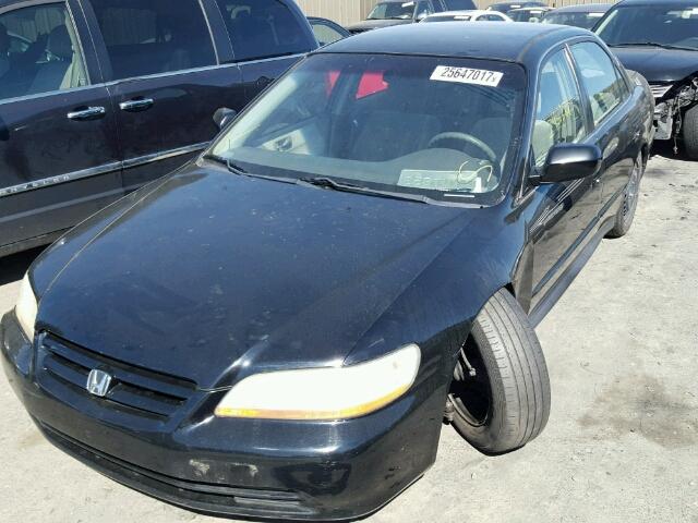 3HGCG66542G706385 - 2002 HONDA ACCORD LX BLACK photo 2