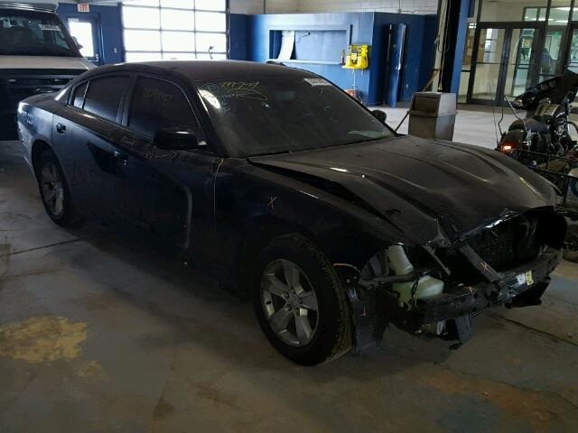 2C3CDXBG8EH334630 - 2014 DODGE CHARGER BLACK photo 1