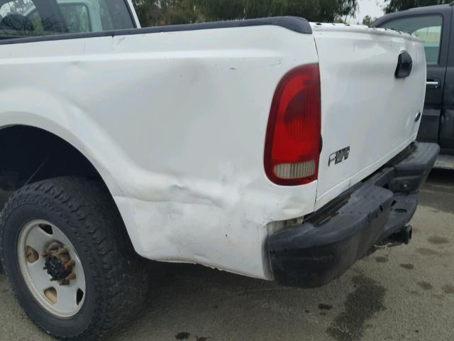 1FTSW21P86ED10777 - 2006 FORD F250 SUPER WHITE photo 9