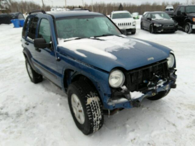 1J4GL48K34W211841 - 2004 JEEP LIBERTY SP BLUE photo 2