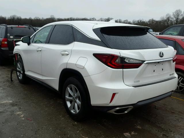 2T2BZMCA6GC016001 - 2016 LEXUS RX 350 WHITE photo 3