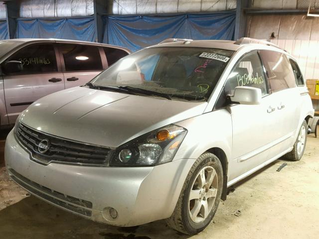 5N1BV28U99N108027 - 2009 NISSAN QUEST S SILVER photo 2