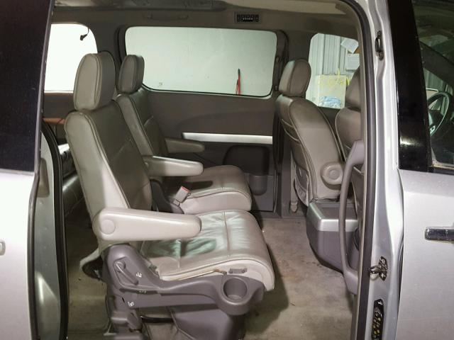 5N1BV28U99N108027 - 2009 NISSAN QUEST S SILVER photo 6