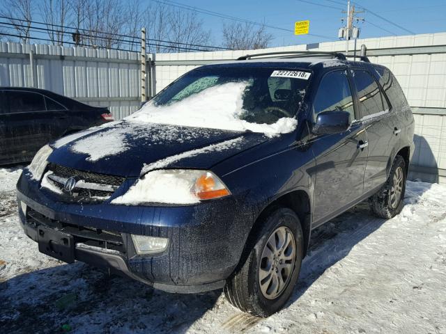 2HNYD18663H537049 - 2003 ACURA MDX TOURIN BLUE photo 2