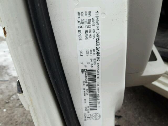 2D8HN44XX9R562298 - 2009 DODGE GRAND CARA WHITE photo 10