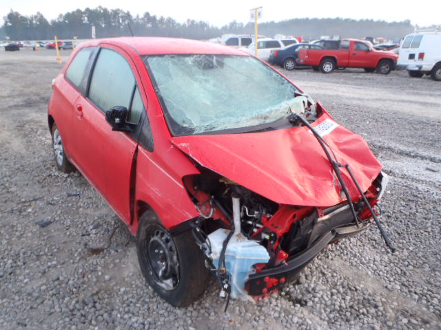 JTDJTUD30CD511342 - 2012 TOYOTA YARIS RED photo 1