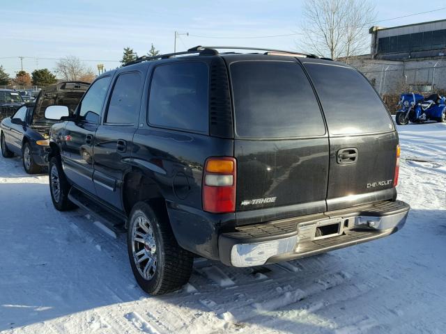 1GNEC13T31J167819 - 2001 CHEVROLET TAHOE C150 BLACK photo 3