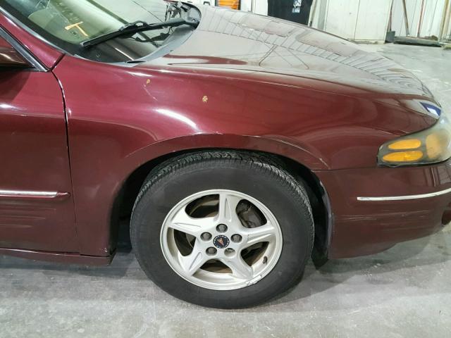 1G2HX54KXY4235568 - 2000 PONTIAC BONNEVILLE BURGUNDY photo 9