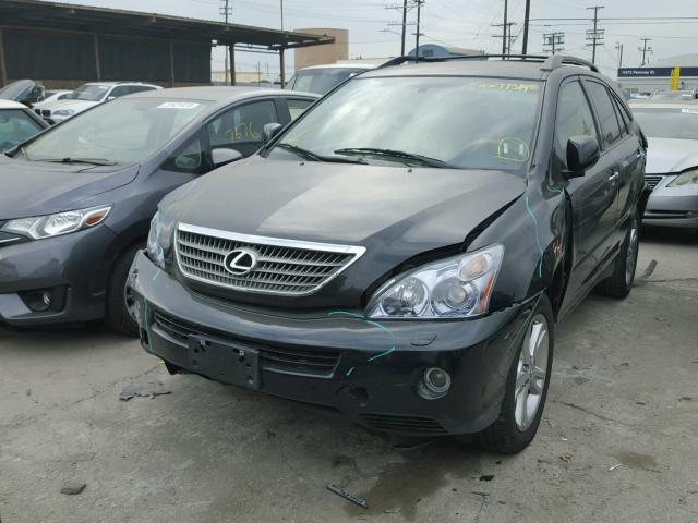 JTJHW31U182865156 - 2008 LEXUS RX 400H BLACK photo 2