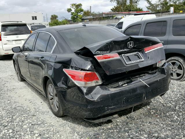 1HGCP2F82BA027023 - 2011 HONDA ACCORD EXL BLACK photo 3