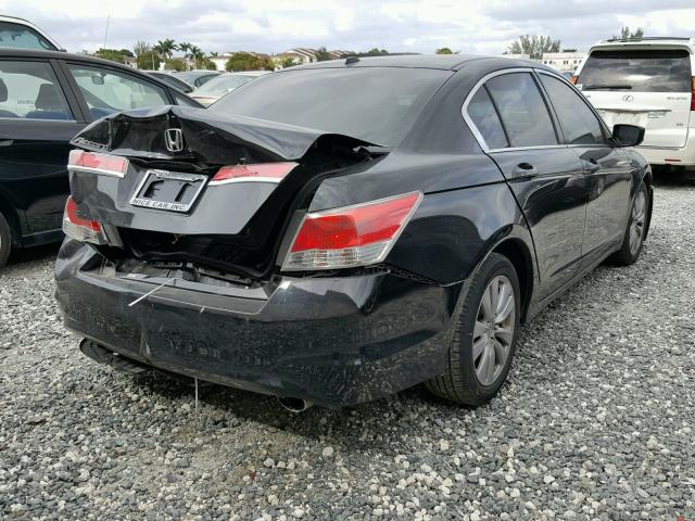 1HGCP2F82BA027023 - 2011 HONDA ACCORD EXL BLACK photo 4