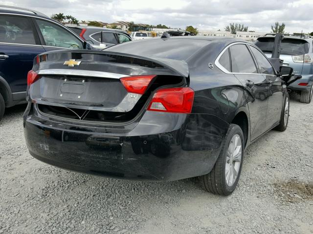 1G1115SL8EU113564 - 2014 CHEVROLET IMPALA LT BLACK photo 4