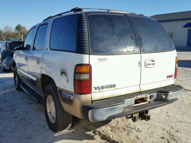 1GKEC13T9YJ122889 - 2000 GMC YUKON WHITE photo 3