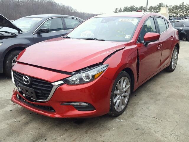 3MZBN1L70HM148440 - 2017 MAZDA 3 TOURING RED photo 2