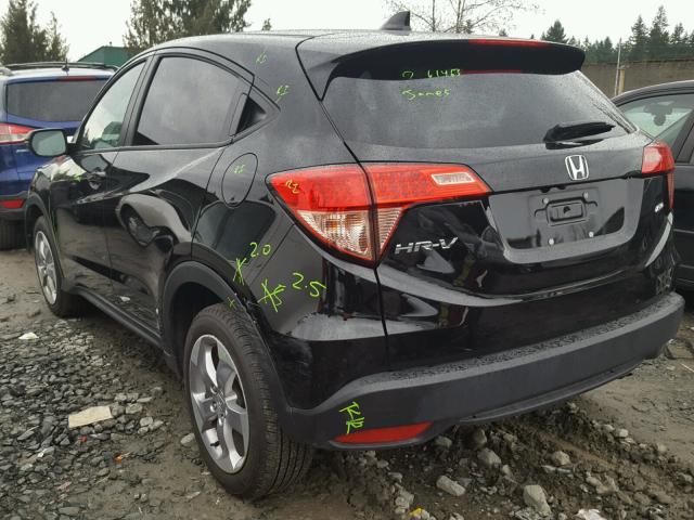 3CZRU6H55HG706168 - 2017 HONDA HR-V EX BLACK photo 3