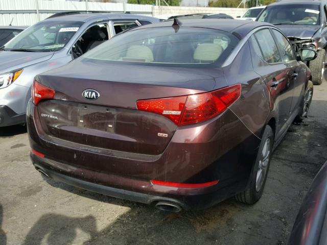 5XXGM4A77DG104107 - 2013 KIA OPTIMA LX BURGUNDY photo 4