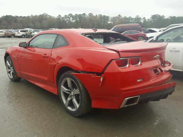 2G1FB1EV5A9104420 - 2010 CHEVROLET CAMARO LT RED photo 3