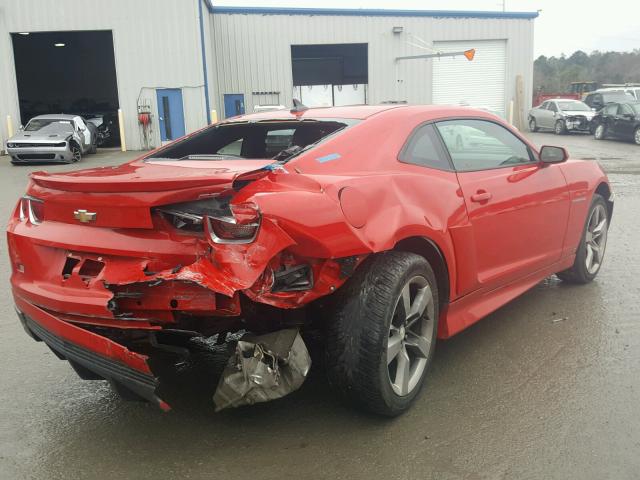 2G1FB1EV5A9104420 - 2010 CHEVROLET CAMARO LT RED photo 4