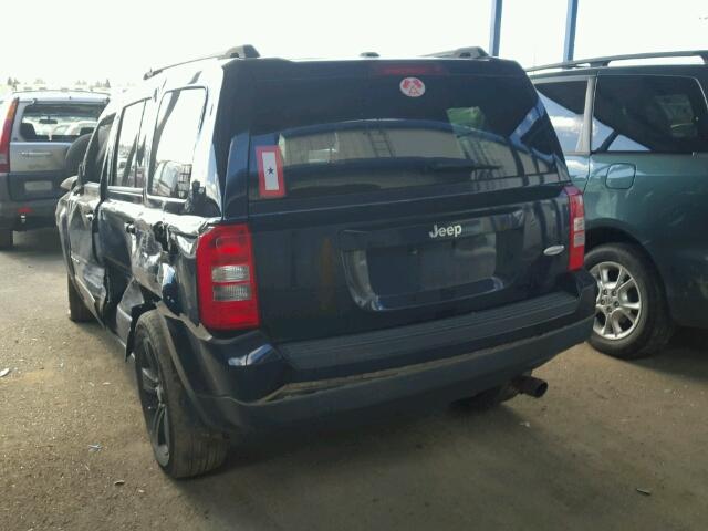 1J4NT1GA0BD102549 - 2011 JEEP PATRIOT SP BLUE photo 3