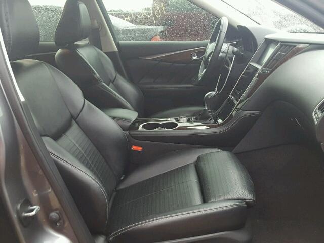 JN1BV7AP6FM357556 - 2015 INFINITI Q50 BASE Gris foto 5