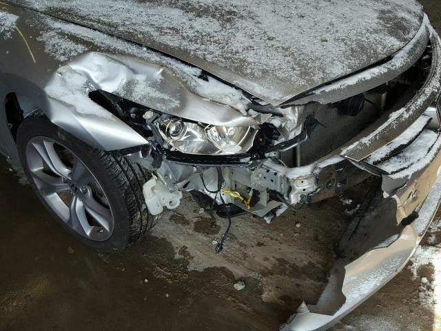 1HGCS2B88CA003816 - 2012 HONDA ACCORD EXL SILVER photo 9