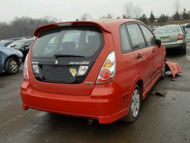 JS2RD62H065351641 - 2006 SUZUKI AERIO RED photo 4