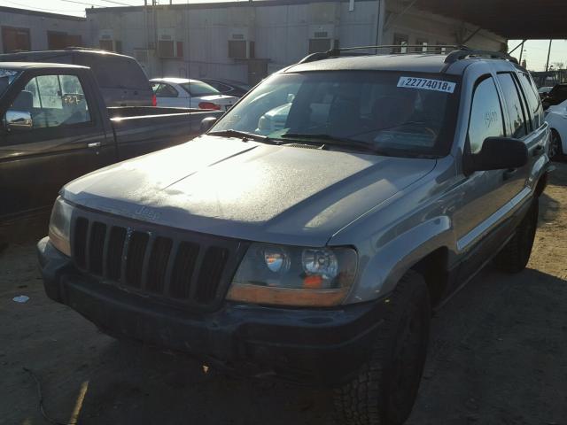 1J4GX48SX1C627466 - 2001 JEEP GRAND CHER GRAY photo 2