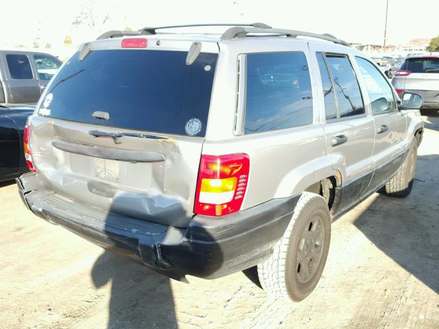 1J4GX48SX1C627466 - 2001 JEEP GRAND CHER GRAY photo 4