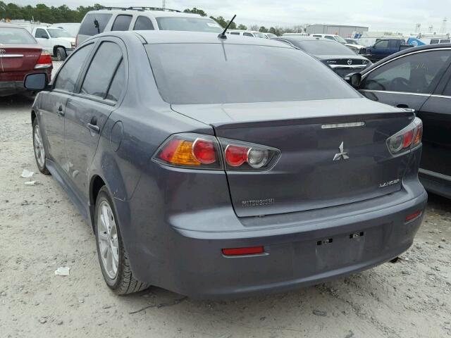 JA32U2FU0BU039829 - 2011 MITSUBISHI LANCER ES/ GRAY photo 3