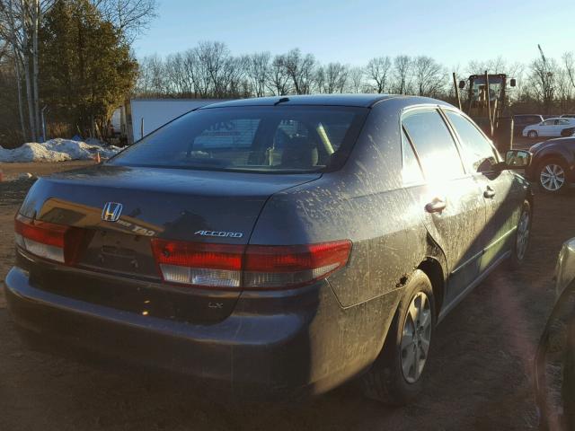 1HGCM56304A055954 - 2004 HONDA ACCORD LX GRAY photo 4