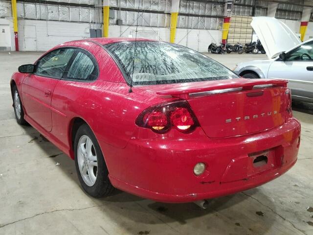 4B3AG42G94E151655 - 2004 DODGE STRATUS SX RED photo 3