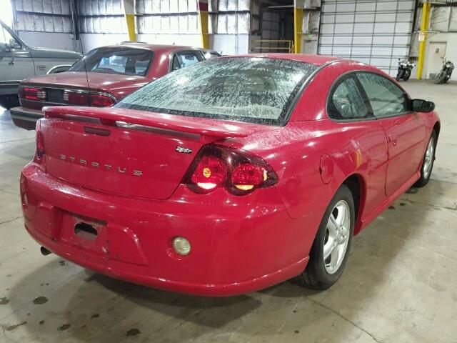 4B3AG42G94E151655 - 2004 DODGE STRATUS SX RED photo 4