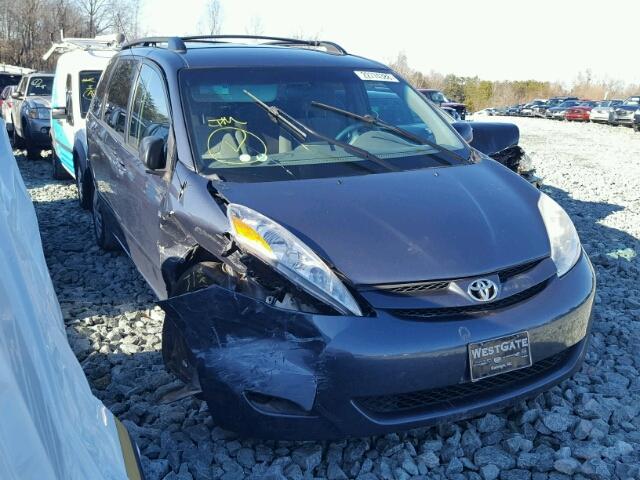 5TDZK23C68S177289 - 2008 TOYOTA SIENNA CE BLUE photo 1