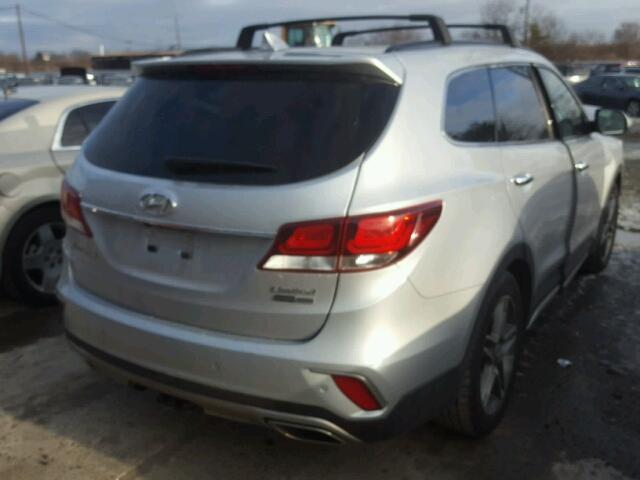 KM8SRDHF3HU178127 - 2017 HYUNDAI SANTA FE S SILVER photo 4