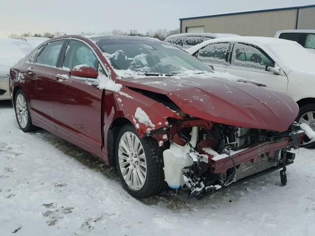 3LN6L2GK5ER801739 - 2014 LINCOLN MKZ RED photo 1