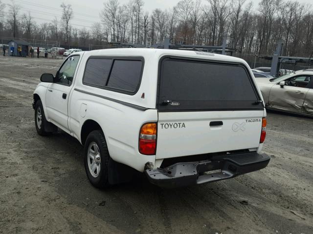 5TENL42N84Z400391 - 2004 TOYOTA TACOMA WHITE photo 3