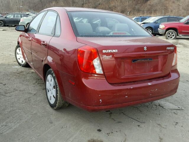 KL5JD56Z77K611448 - 2007 SUZUKI FORENZA BA RED photo 3