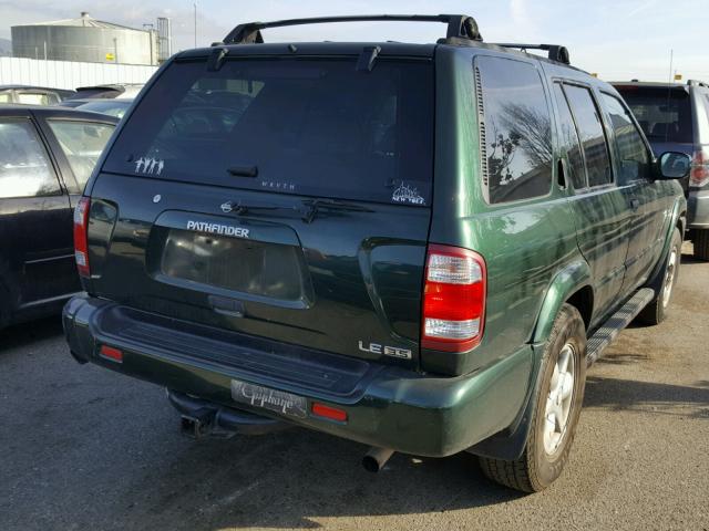 JN8DR07Y61W530110 - 2001 NISSAN PATHFINDER GREEN photo 4