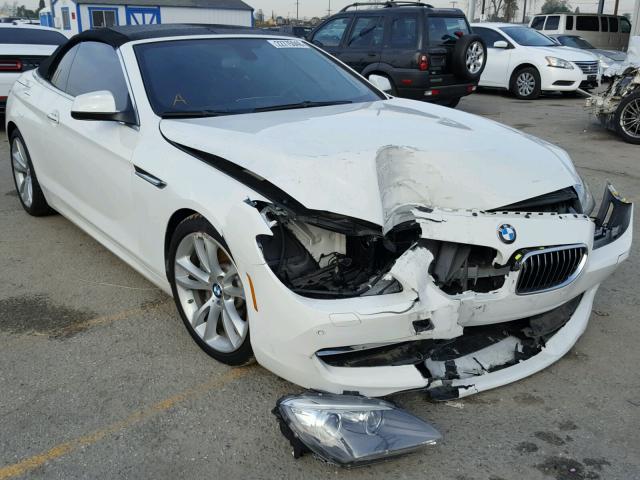 WBALW7C53DDX58258 - 2013 BMW 640 I WHITE photo 1