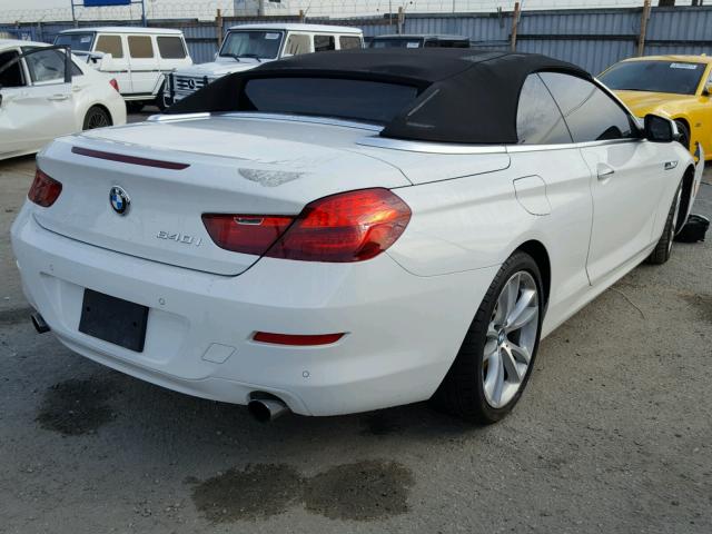 WBALW7C53DDX58258 - 2013 BMW 640 I WHITE photo 4