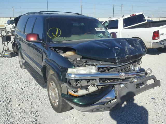 3GNEC16T51G273928 - 2001 CHEVROLET SUBURBAN C GREEN photo 1