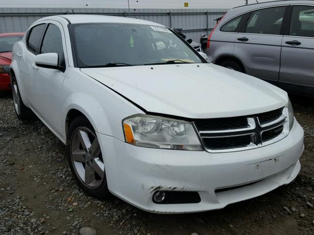 1B3BD2FG7BN548825 - 2011 DODGE AVENGER LU WHITE photo 1