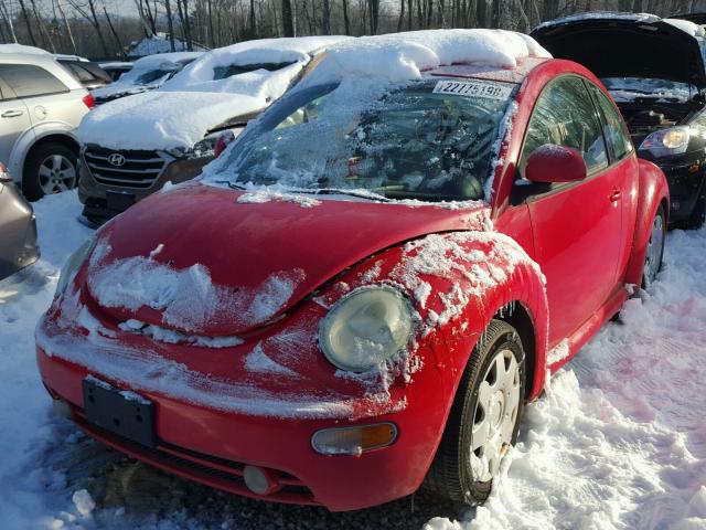 3VWBB61CXWM014120 - 1998 VOLKSWAGEN NEW BEETLE RED photo 2