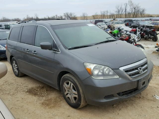 5FNRL38747B442972 - 2007 HONDA ODYSSEY EX GRAY photo 1