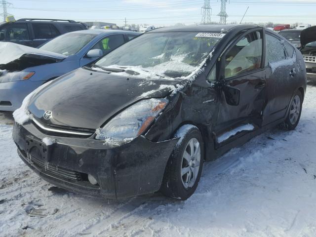 JTDKB20U473287370 - 2007 TOYOTA PRIUS BLACK photo 2