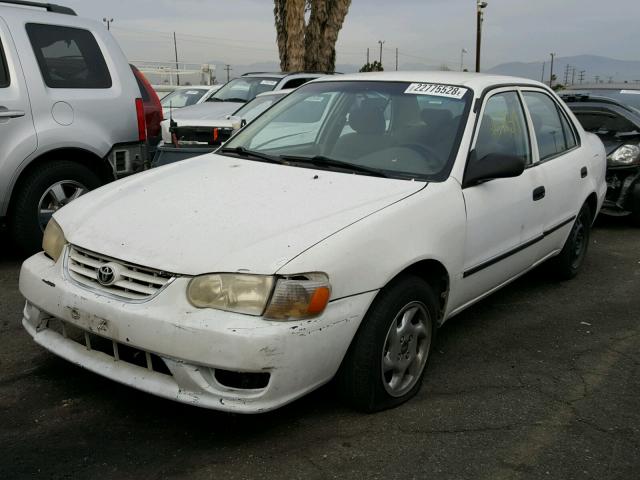 1NXBR12E41Z462385 - 2001 TOYOTA COROLLA CE WHITE photo 2