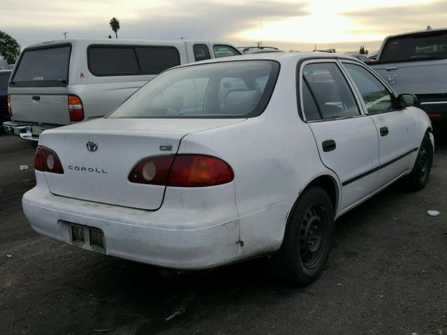 1NXBR12E41Z462385 - 2001 TOYOTA COROLLA CE WHITE photo 4