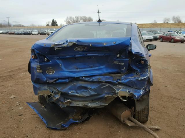 3FADP4BJ2BM129454 - 2011 FORD FIESTA SE BLUE photo 9