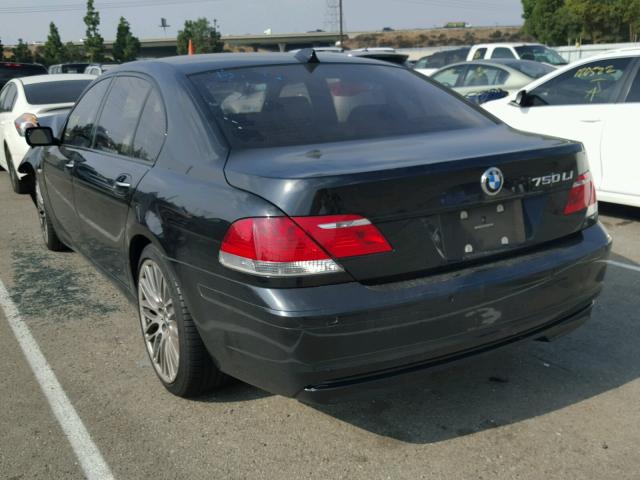 WBAHN83518DT86049 - 2008 BMW 750 LI BLACK photo 3